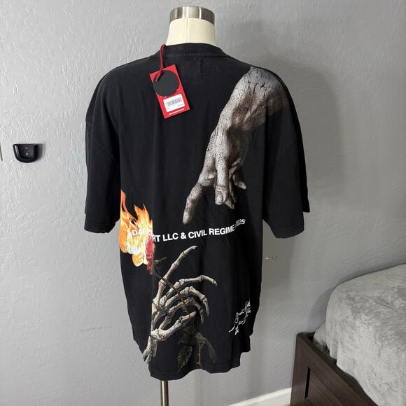 Darc Sport X Civil Regime Eternal Fire Premium Tee, Black, M - Picture 2 of 5